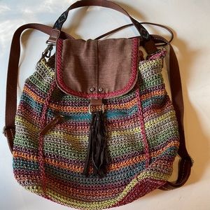 The Sak Multi-Colored Avalon Crochet Backpack
